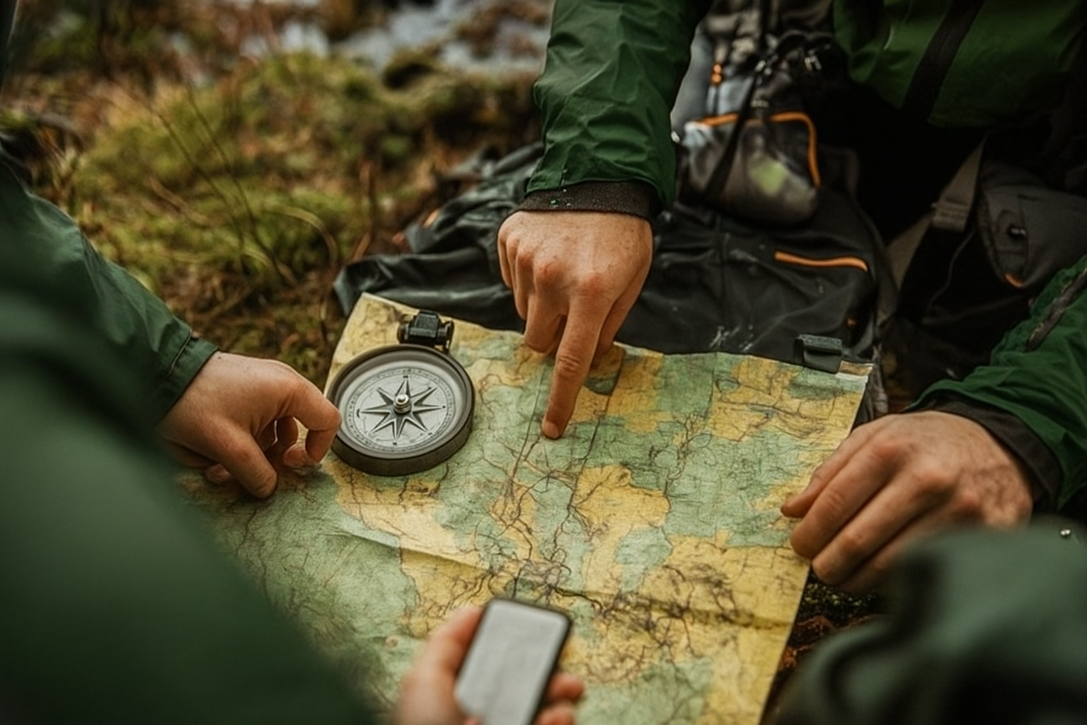 Lecture de carte et boussole